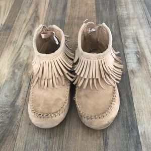 Old Navy Suede Buckskin Mocassins Sz 9